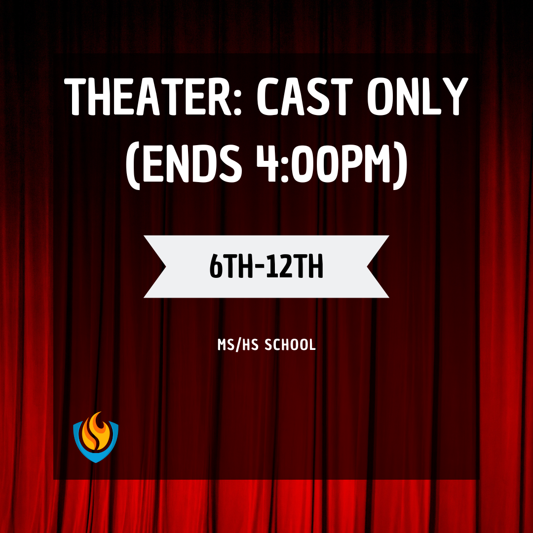 coach theatre cast only (6th 12th) (spring)