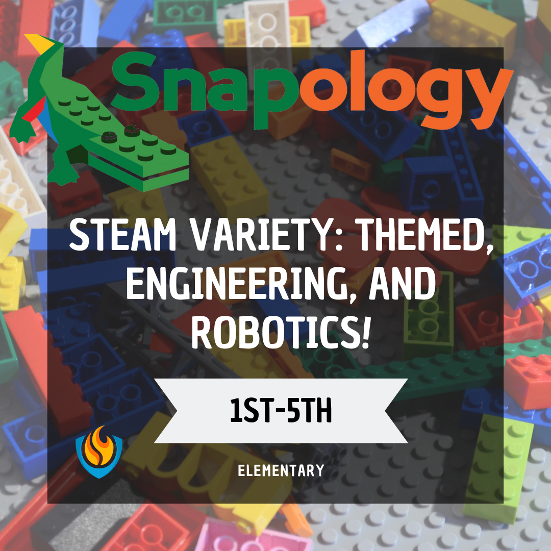 snapology steam variety: themed, engineering, and robotics! (1st 5th grade)(fall)